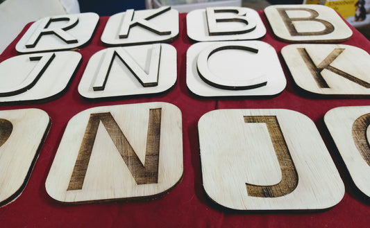 Letter and Shape Tiles - Easy DIY, Creative DIY Items