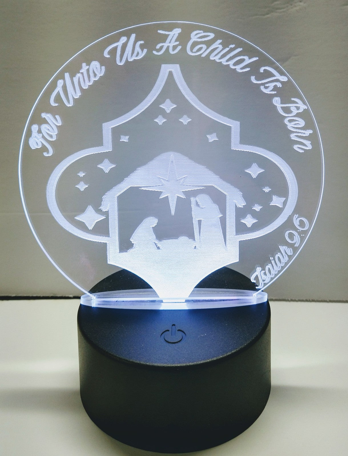 Multi-Color Acrylic Night Light ~ Easy DIY, Creative DIY Items - Nativity