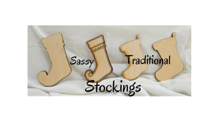 Christmas Laser Cut Wood Blank Sets - Easy DIY, Creative DIY Items