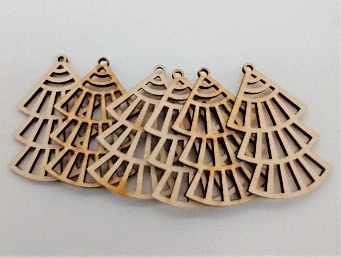 Engraved Blank Wood Earring Sets - 10 Sets - Easy DIY, Creative DIY Items