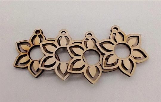 Engraved Blank Wood Earring Sets - 10 Sets - Easy DIY, Creative DIY Items
