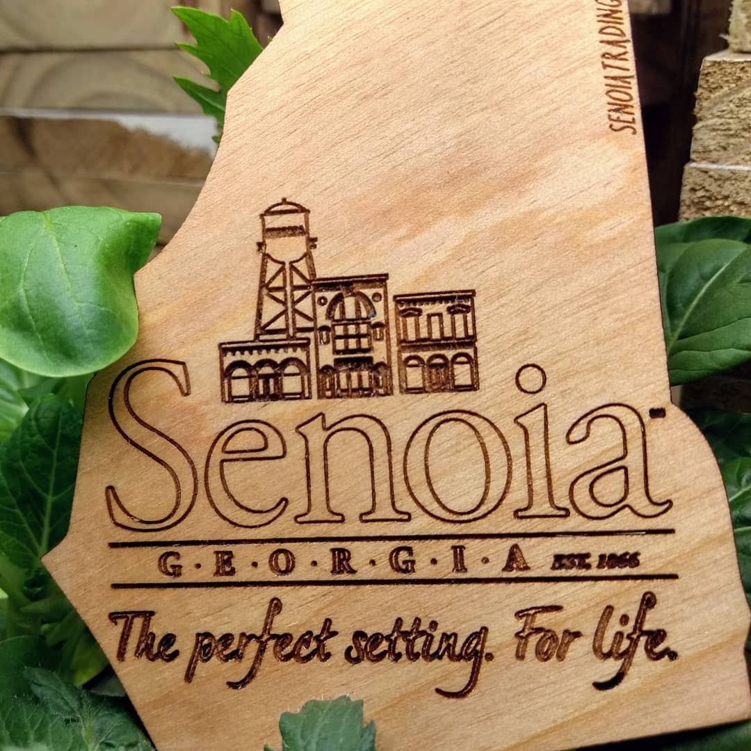 Senoia 3D Laser Engraved Wood Ornament