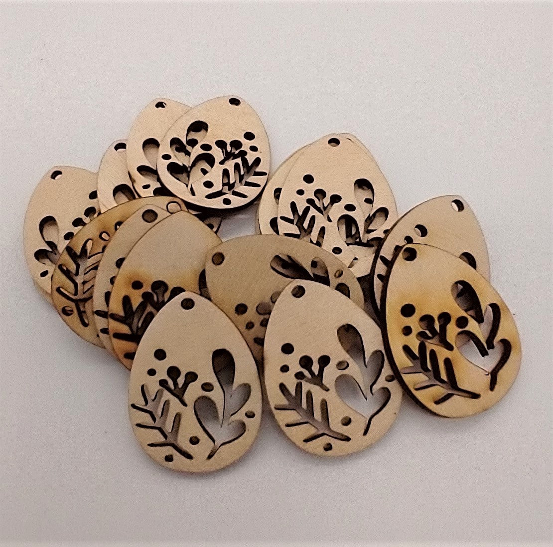 Engraved Blank Wood Earring Sets - 10 Sets - Easy DIY, Creative DIY Items 