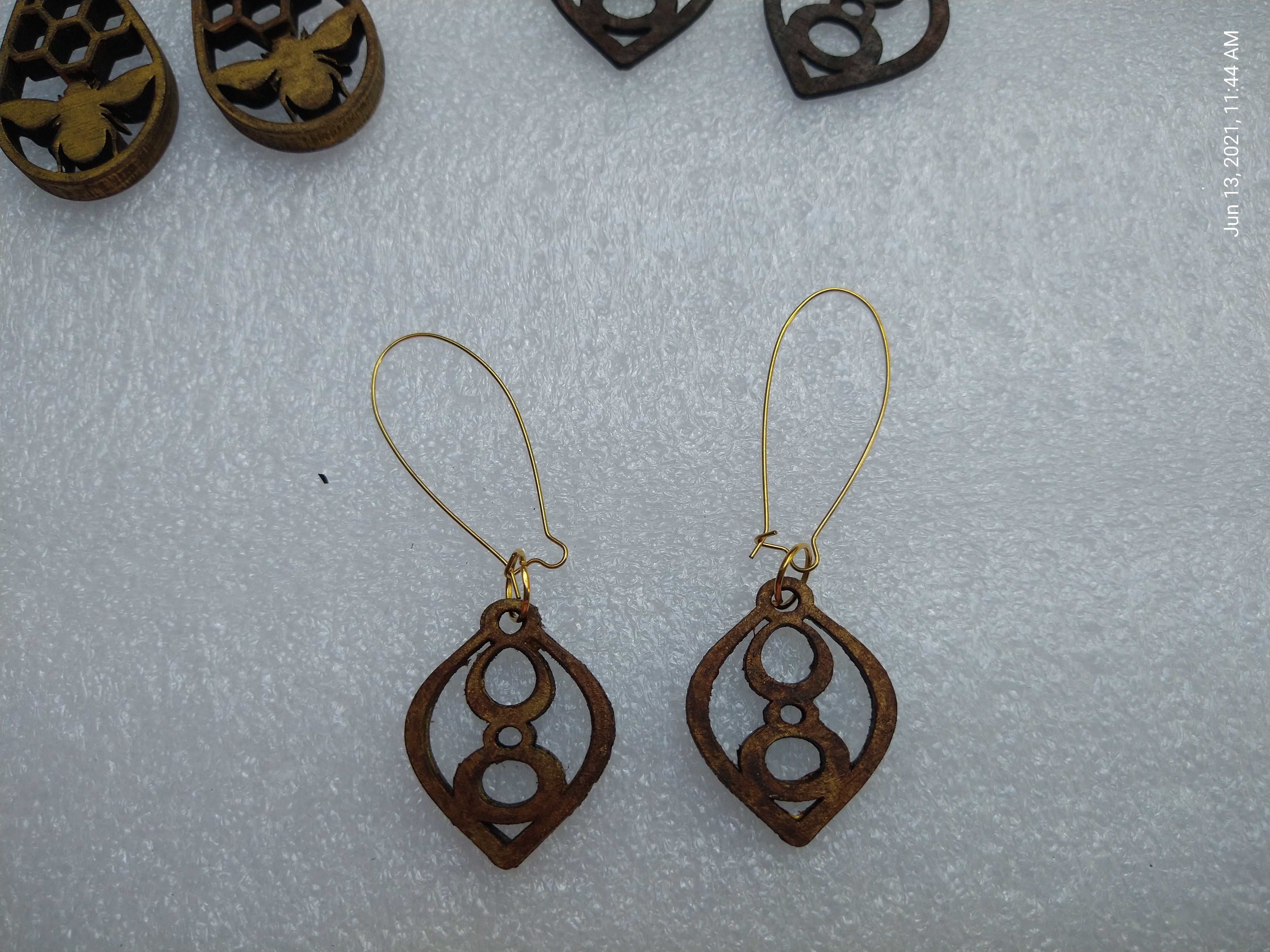 Wooden deals blank earrings